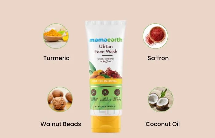 Mamaearth Ubtan Face Wash Ingredients 