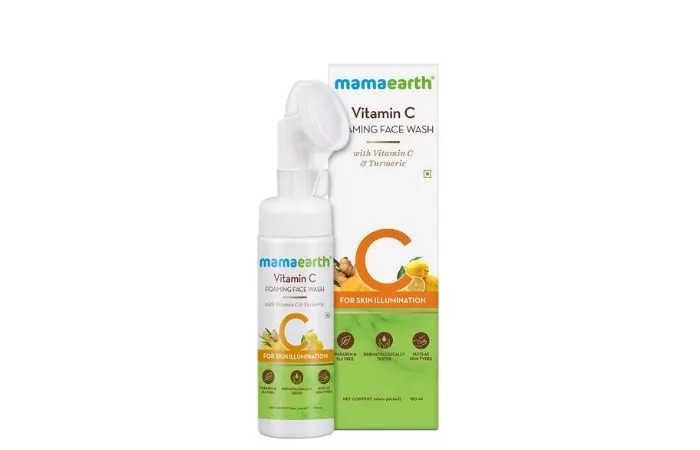 mamaearth vitamin c foaming face wash