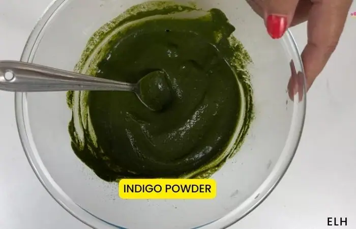 homemade indigo powder paste